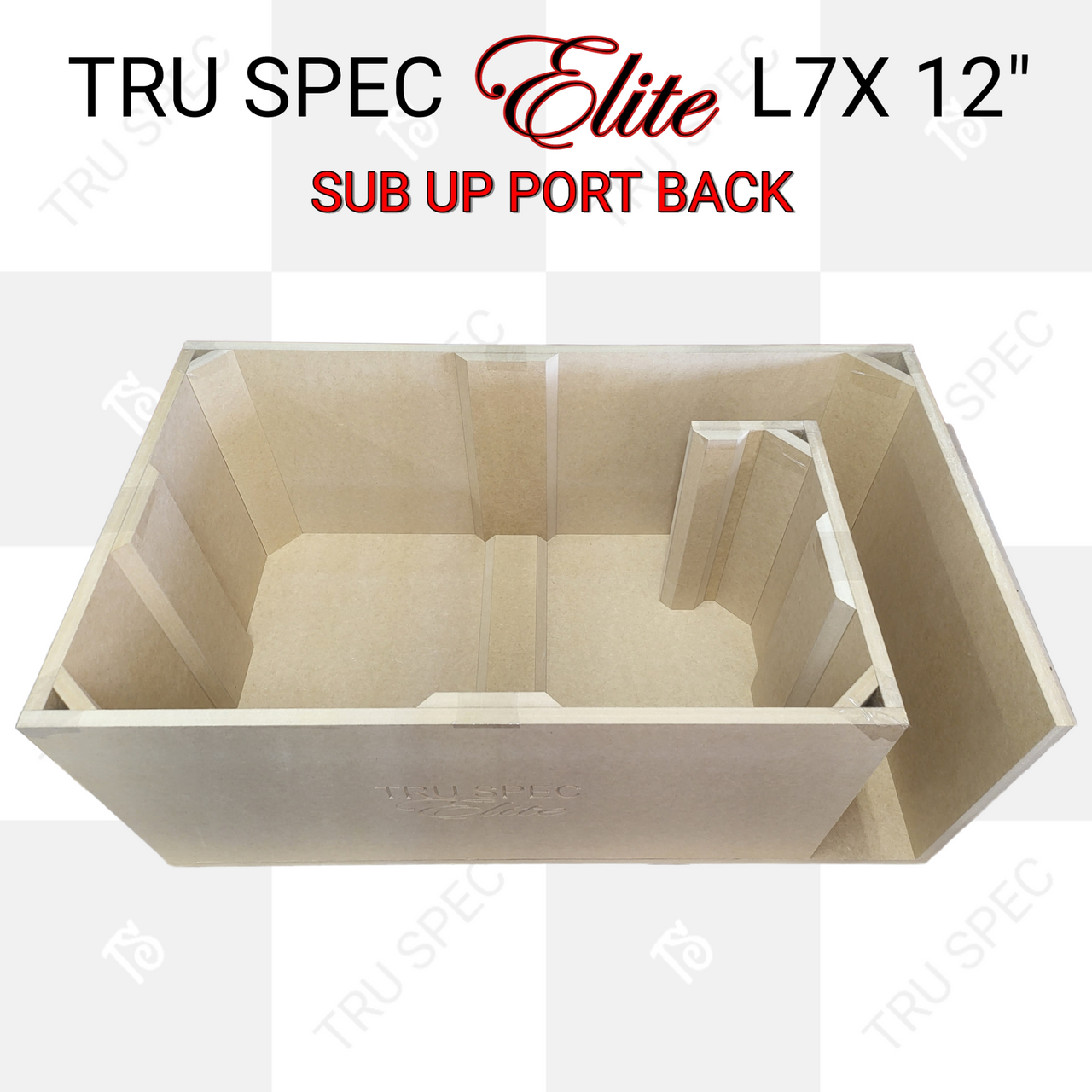 TRU SPEC Elite Prefab Dual Kicker Solo X 12″ L7X Sub Up Port Back Subwoofer Enclosure Fashion