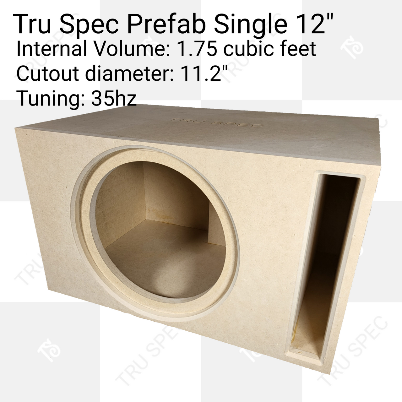 TRU SPEC Prefab Single 12″ Subwoofer Enclosure Fashion