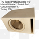 TRU SPEC Prefab Single 12″ Subwoofer Enclosure Fashion