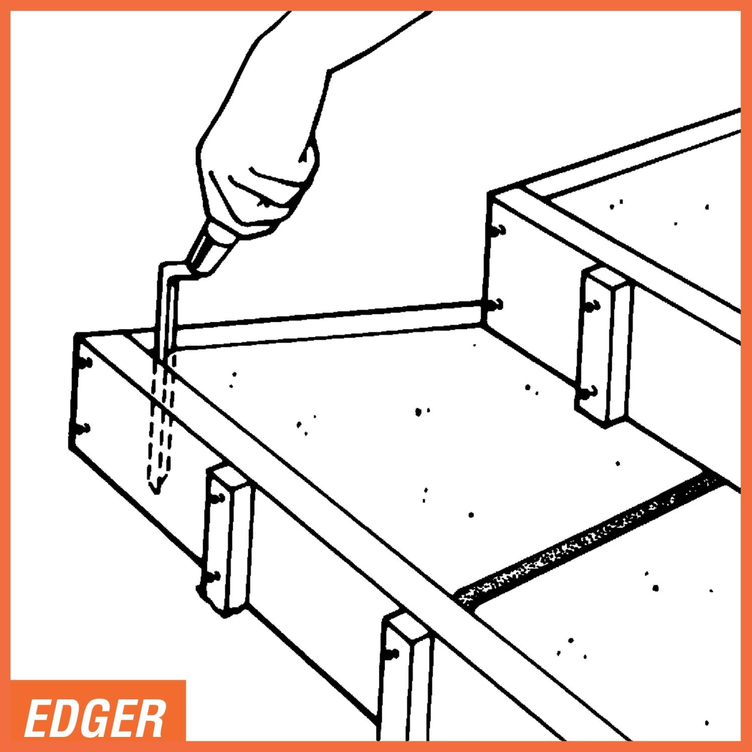 Kraft Tool CF001 Step-Saver Vertical Edger 10″ L x 3/8″ R Supply
