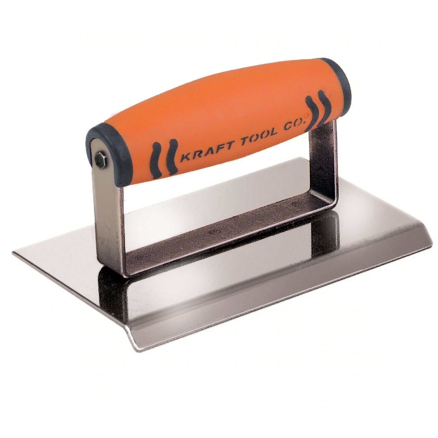 Kraft Tool CF089PF 6″ x 3″ Stainless Steel Carpet Edger 45 Degree Angle 3/16″ Drop with ProForm Handle Online Hot Sale