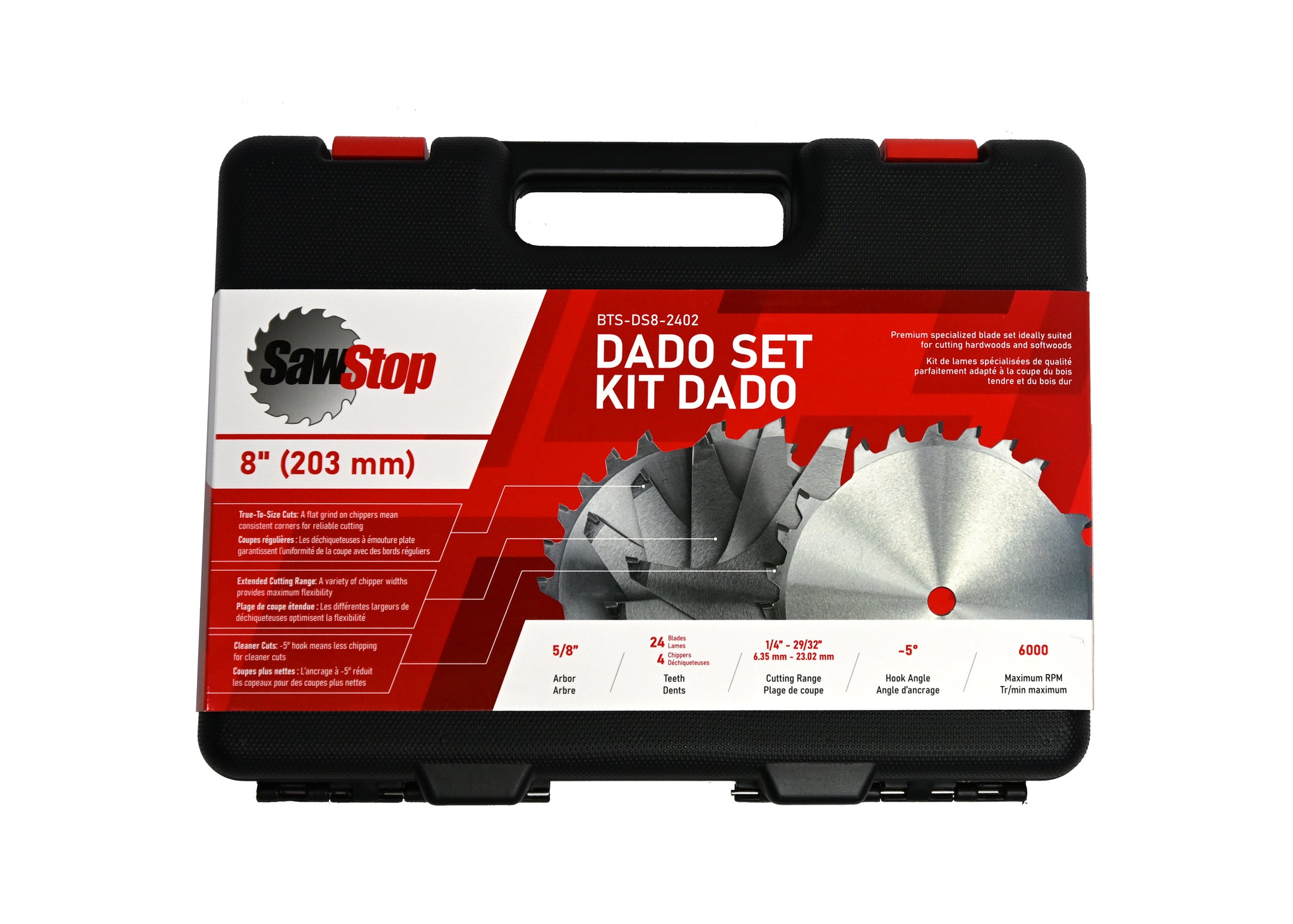 SawStop 8” Premium Dado Set Supply