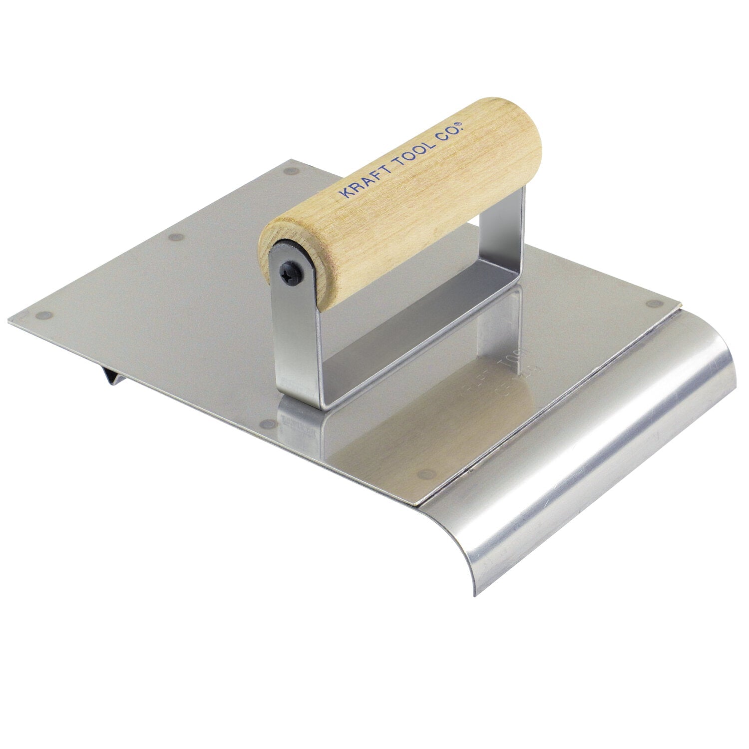 Kraft Tool CF034 6″ x 8″ Stainless Steel Hand Edger/Groover 3/8″R 1/4″Bit with Wood Handle Fashion