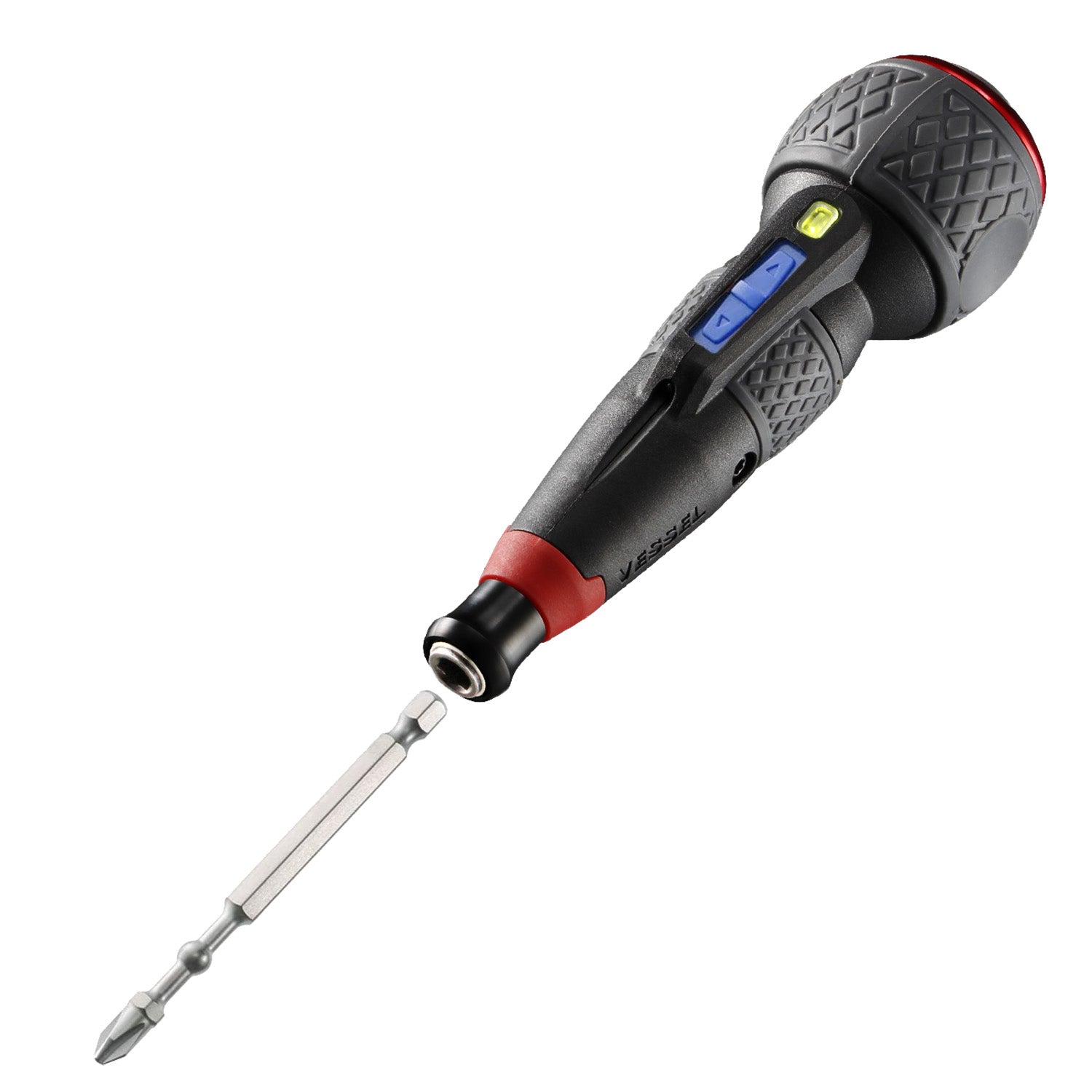 Vessel Tools BALL GRIP e-ASSIST Rechargeable Screwdriver with 5 pc Bit Set (3 Adjustable Speeds Model) Online Hot Sale