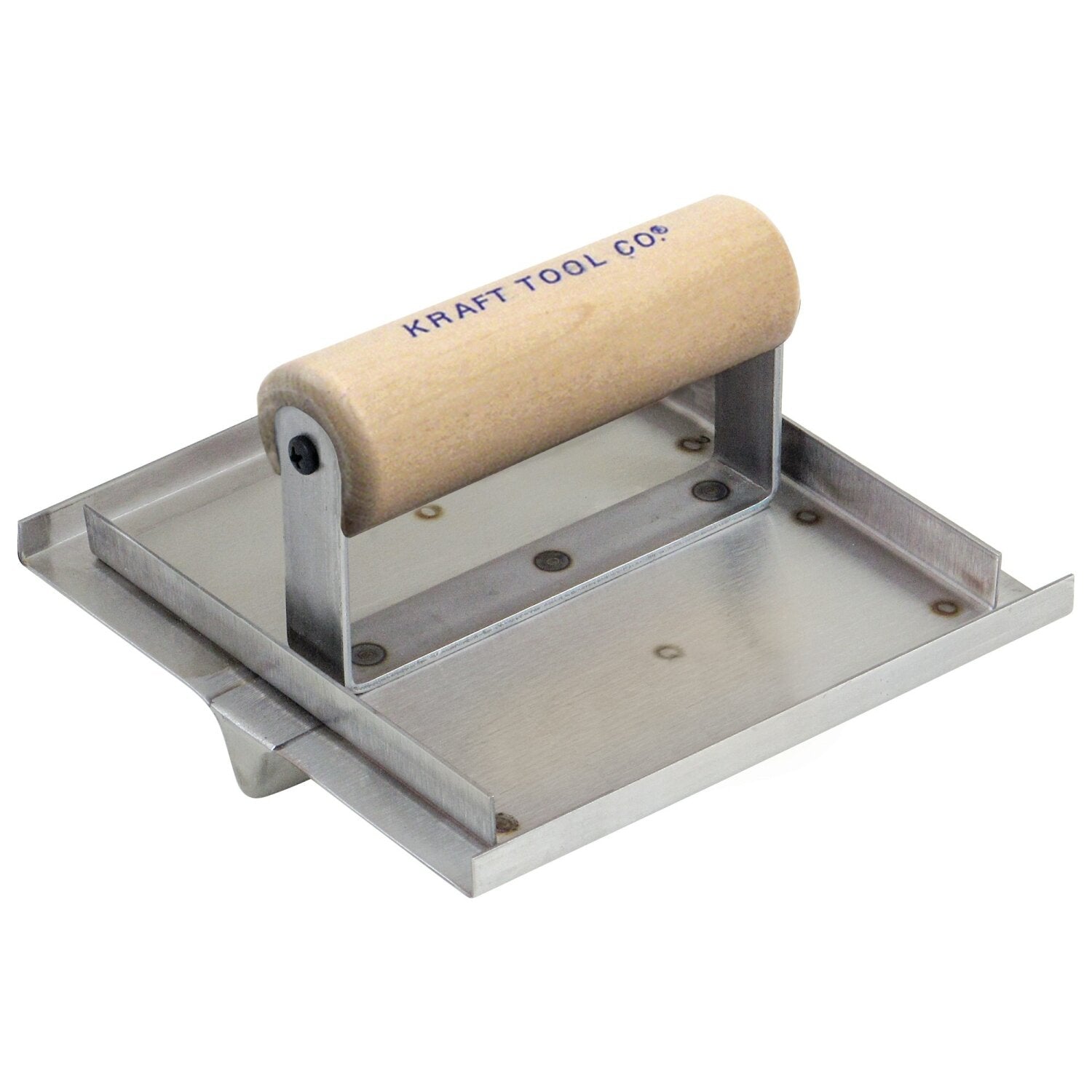 Kraft Tool CF305SS 6″ x 6″ 3/4″D 3/8″W 1/4″R Narrow Closed Bit Stainless Steel Hand Groover with Wood Handle Supply