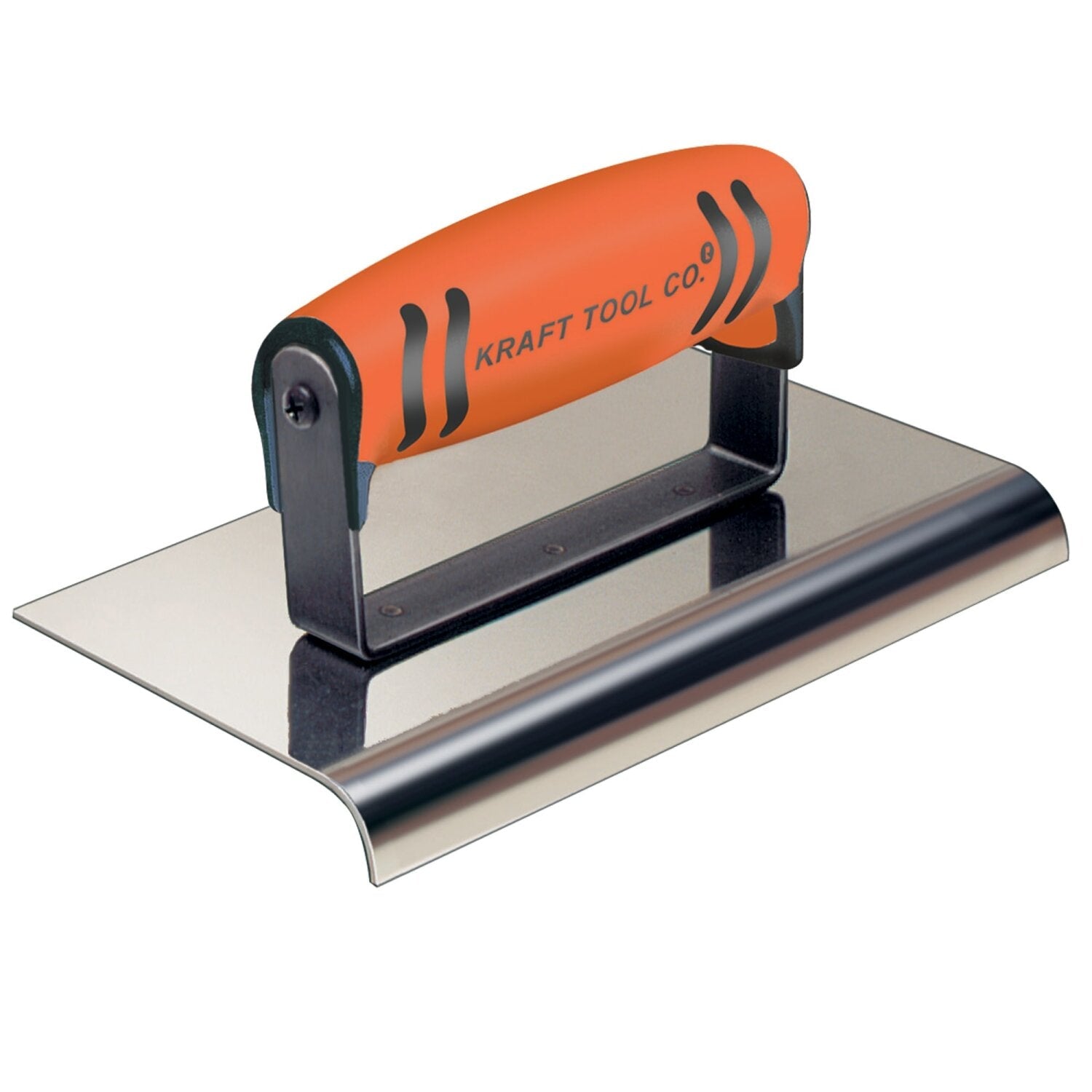 Kraft Tool CF320PF 10″ x 6″ 3/8″R Stainless Steel Highway Edger with ProForm Handle Discount