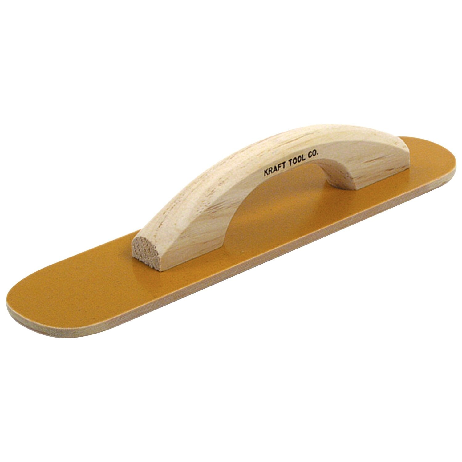 Kraft Tool CF524 20″ x 3-1/2″ Round End Laminated Canvas-Resin Hand Float with Wood Handle Hot on Sale