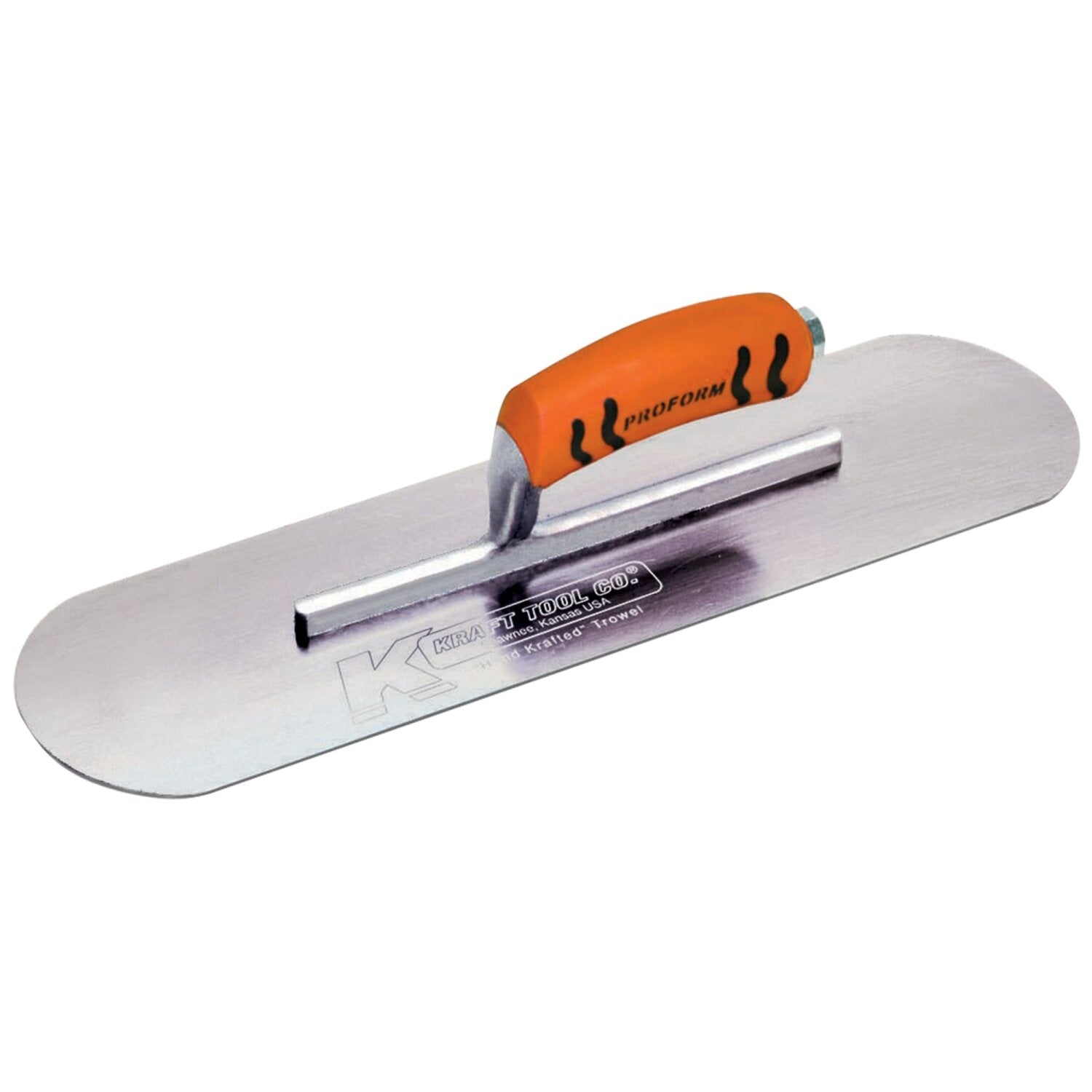 Kraft Tool CF344PF 18″ x 4″ Swedish Stainless Steel Pool Trowel with a ProForm Handle on a Short Shank Fashion