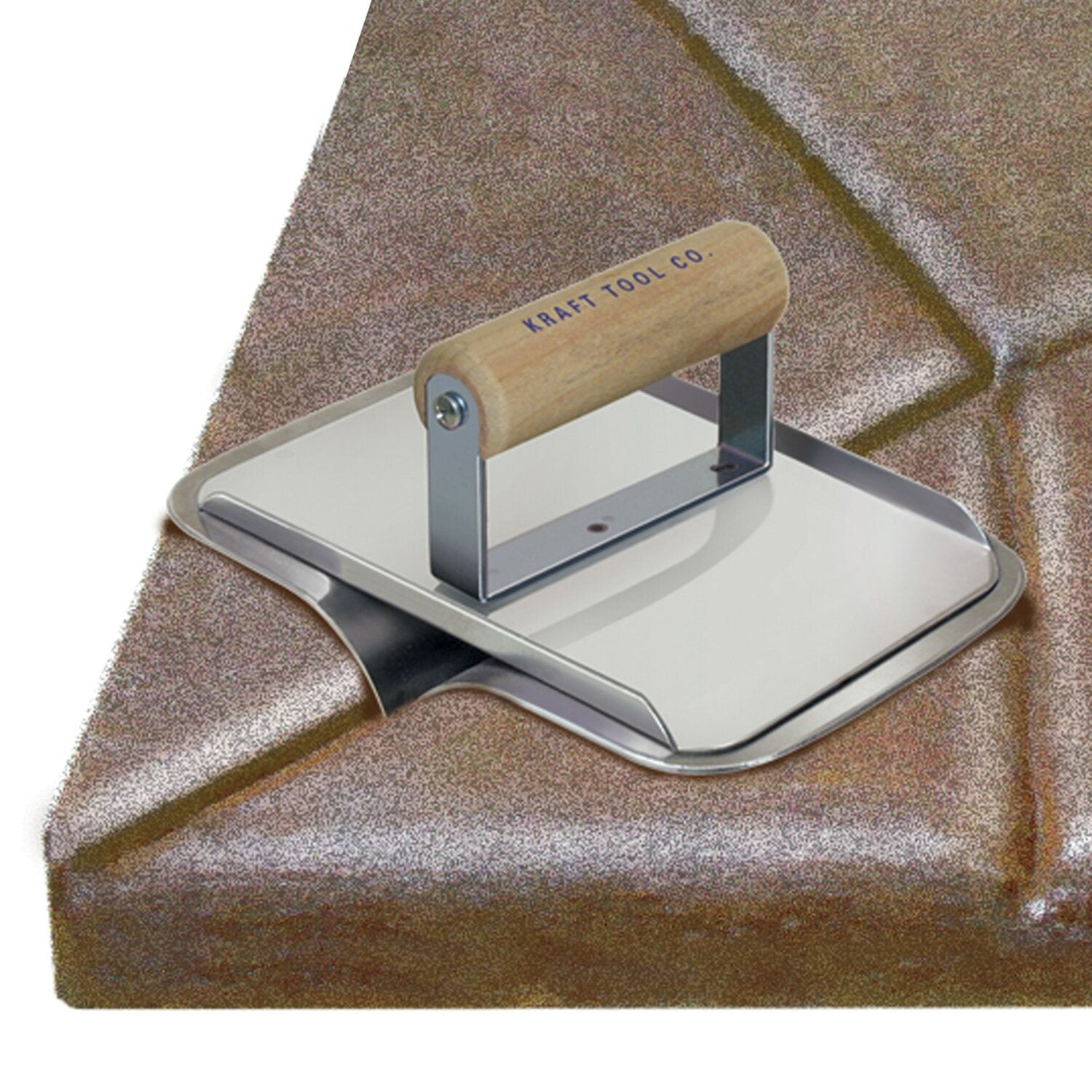 Kraft Tool CF660 6″ x 6″ 1-1/2″R 1-1/2″Bit Stainless Steel Deco Hand Groover with Wood Handle Discount