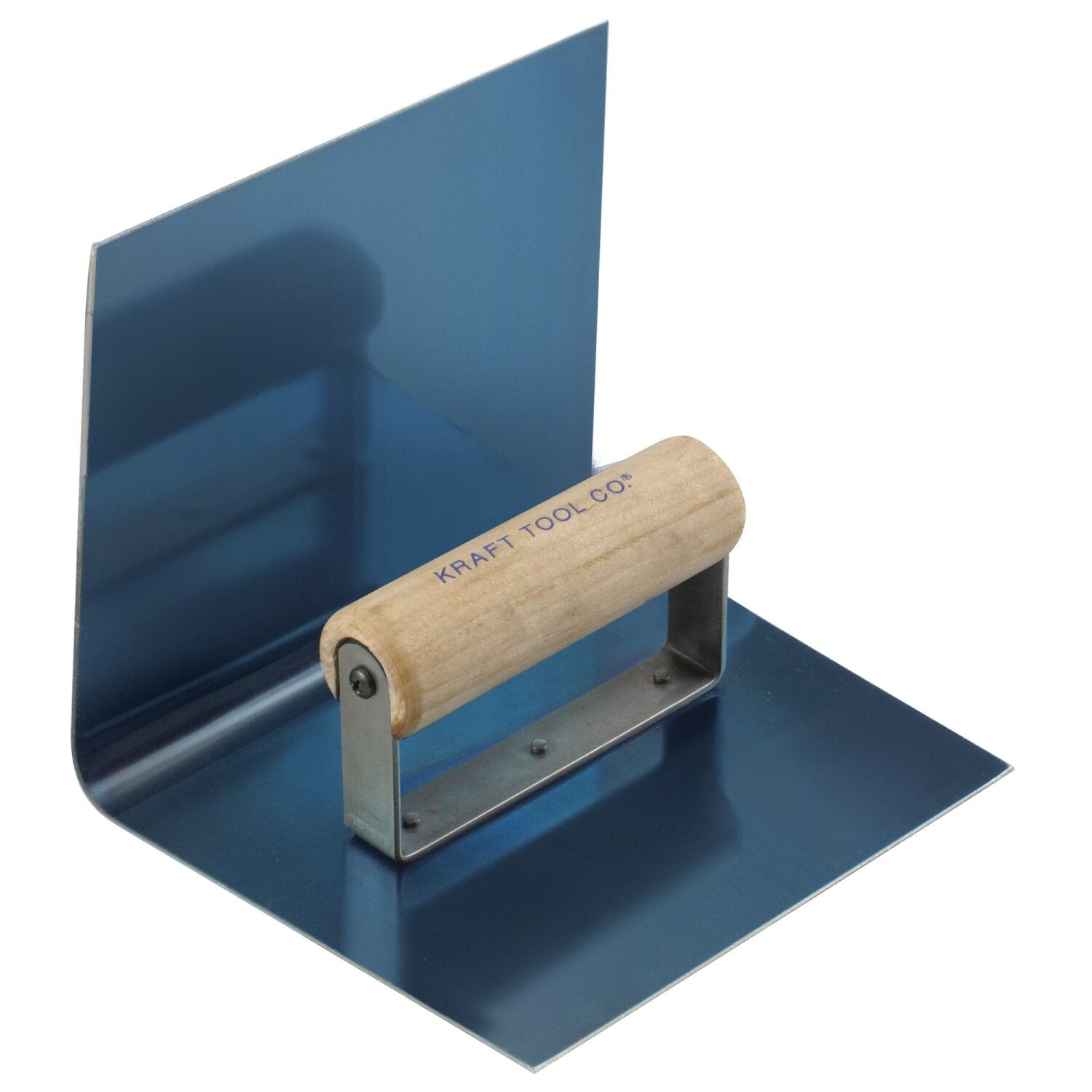 Kraft Tool CF588 7″ x 6″ x 6″ 1″R Blue Crucible Steel Inside Step Tool with Batter with Wood Handle on Sale