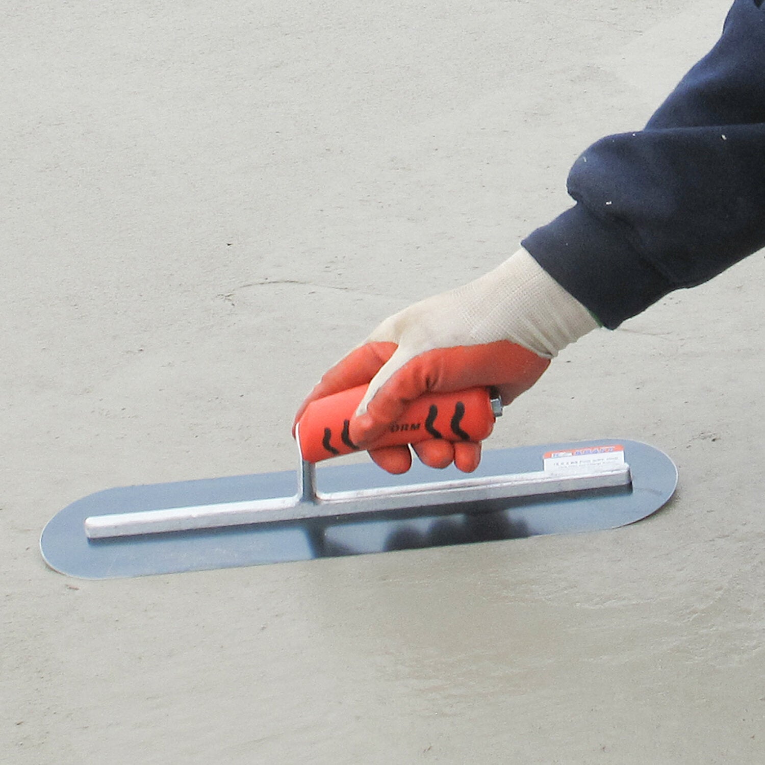 Kraft Tool CF745BPF 24″ x 4″ Blue Steel Pool Trowel with a ProForm Handle on a Long Shank Online Sale