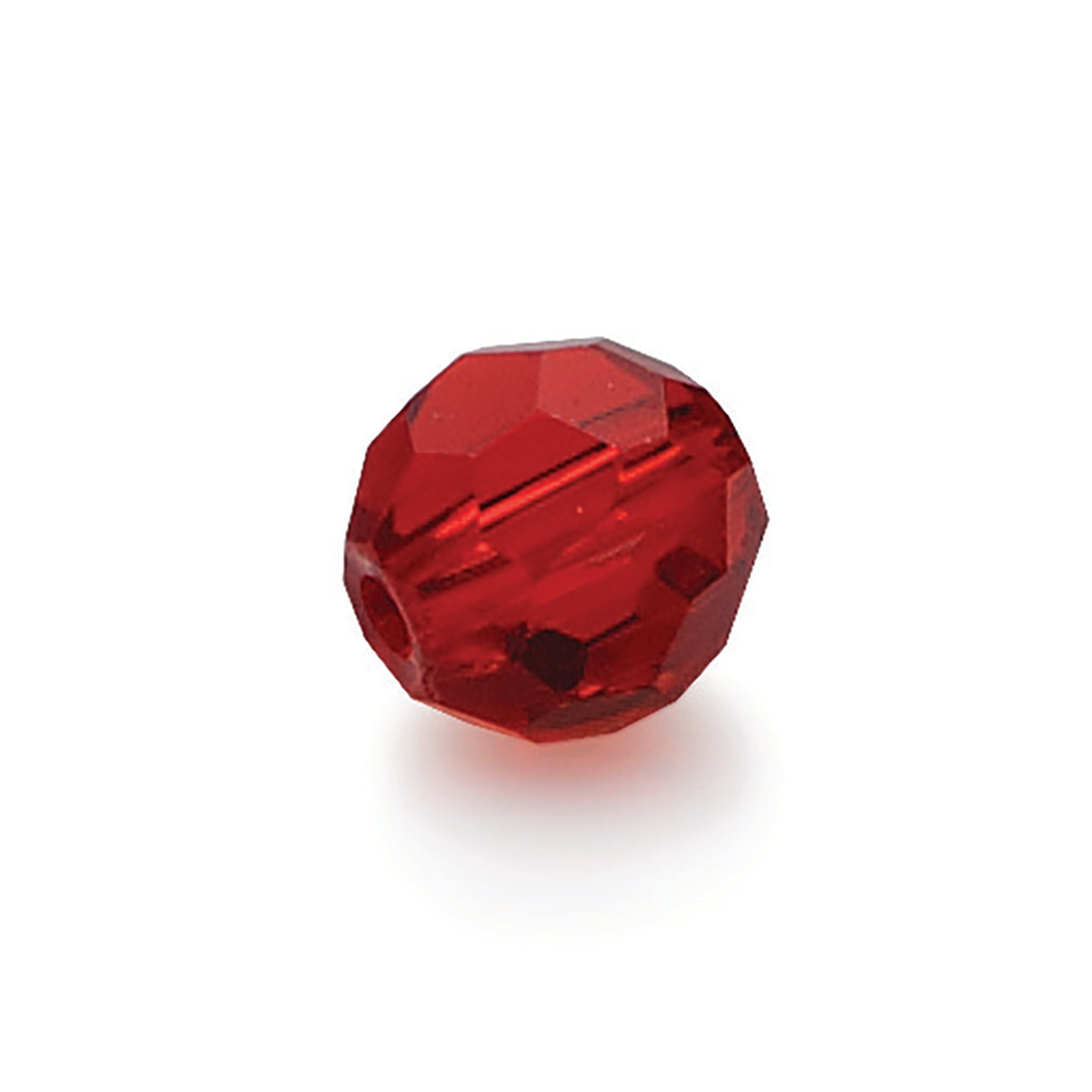Lazer Red Faceted Glass Beads-10Mm Fashion