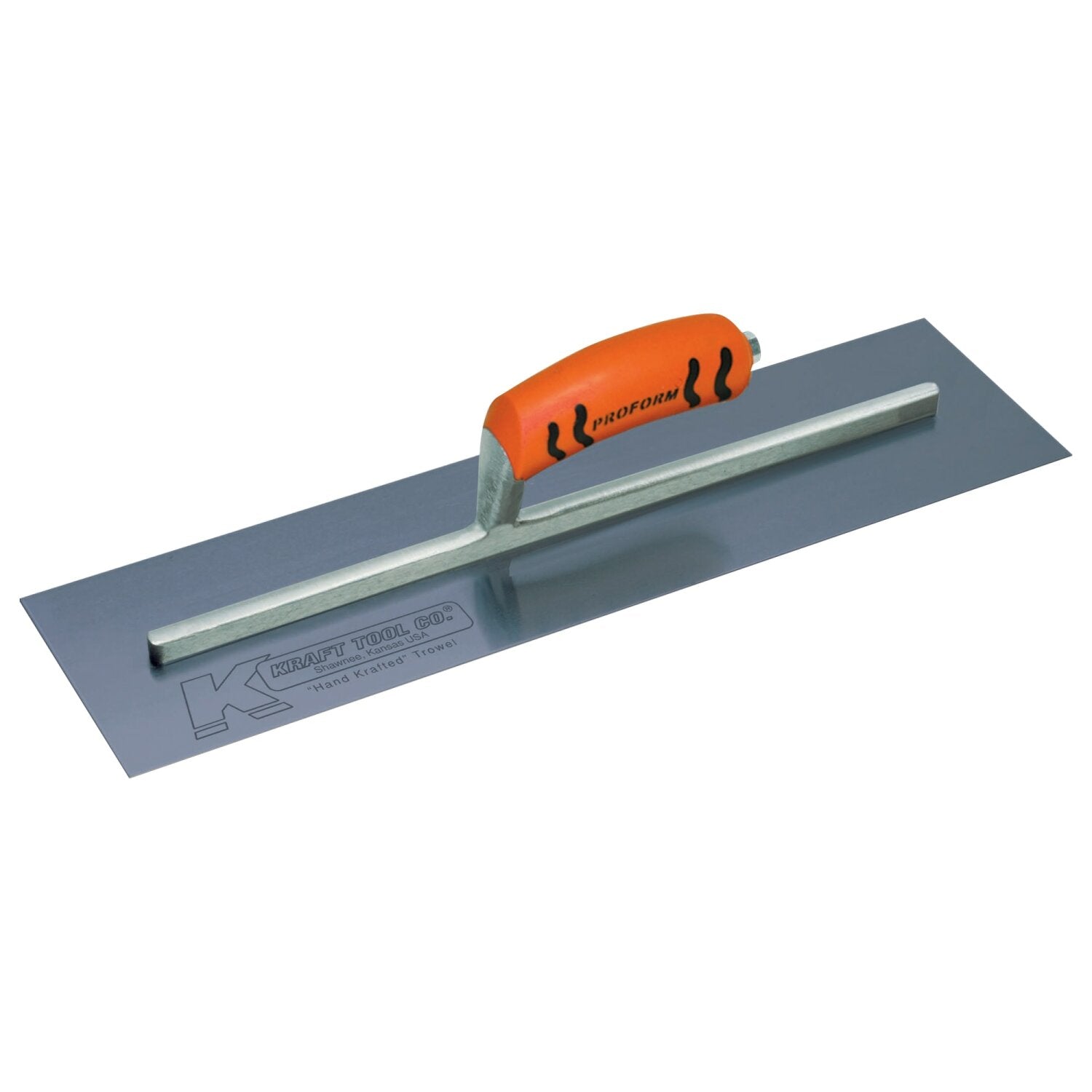 Kraft Tool CF743BPF 24″ x 4″ Blue Steel Cement Trowel with ProForm Handle Online now