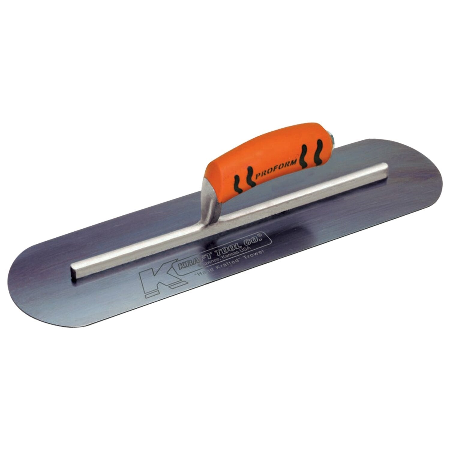 Kraft Tool CF746BPF 24″ x 5″ Blue Steel Pool Trowel with a ProForm Handle on a Long Shank Online