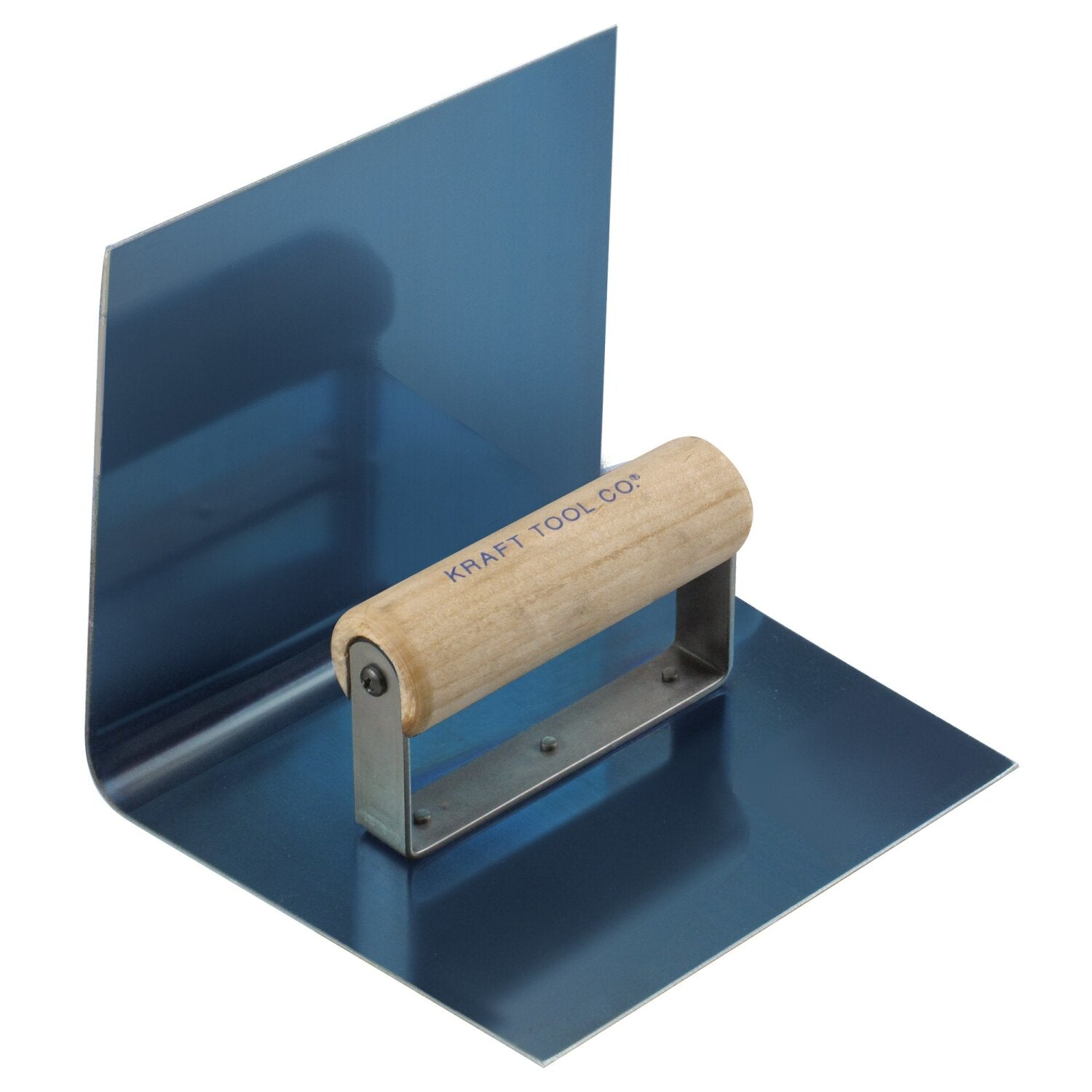 Kraft Tool CF9091 9″ x 9″ 3/4″R 4″Lip Blue Steel Hand Cove Tool with Wood Handle Fashion