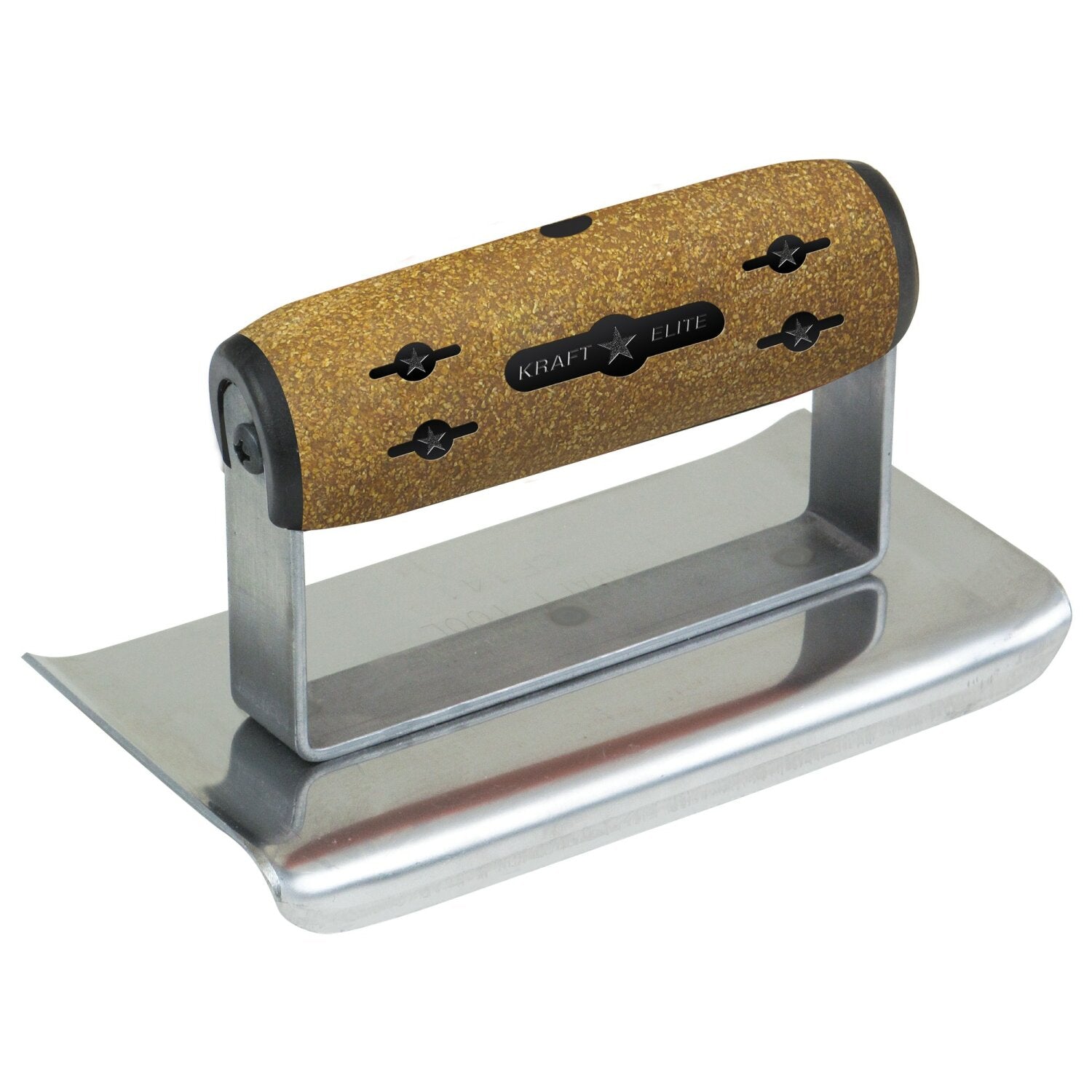 Kraft Tool CFE142K 6″ x 2-1/2″ 1/4″R Elite Series Five Star Curved End Edger with Cork Handle on Sale