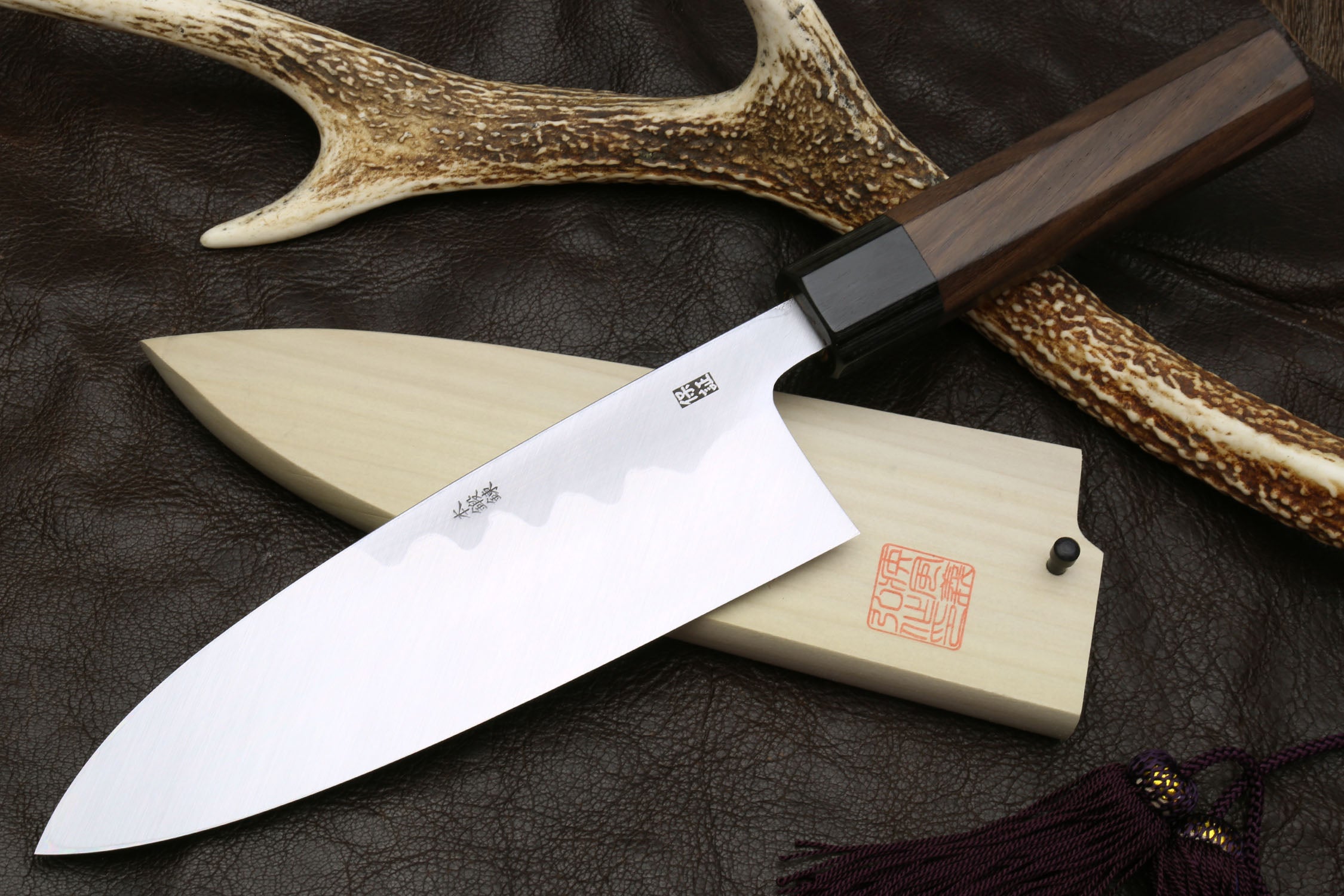 Yoshihiro Aonamiuchi Blue Steel #1 Deba Japanese Fillet Knife Shitan Handle Supply