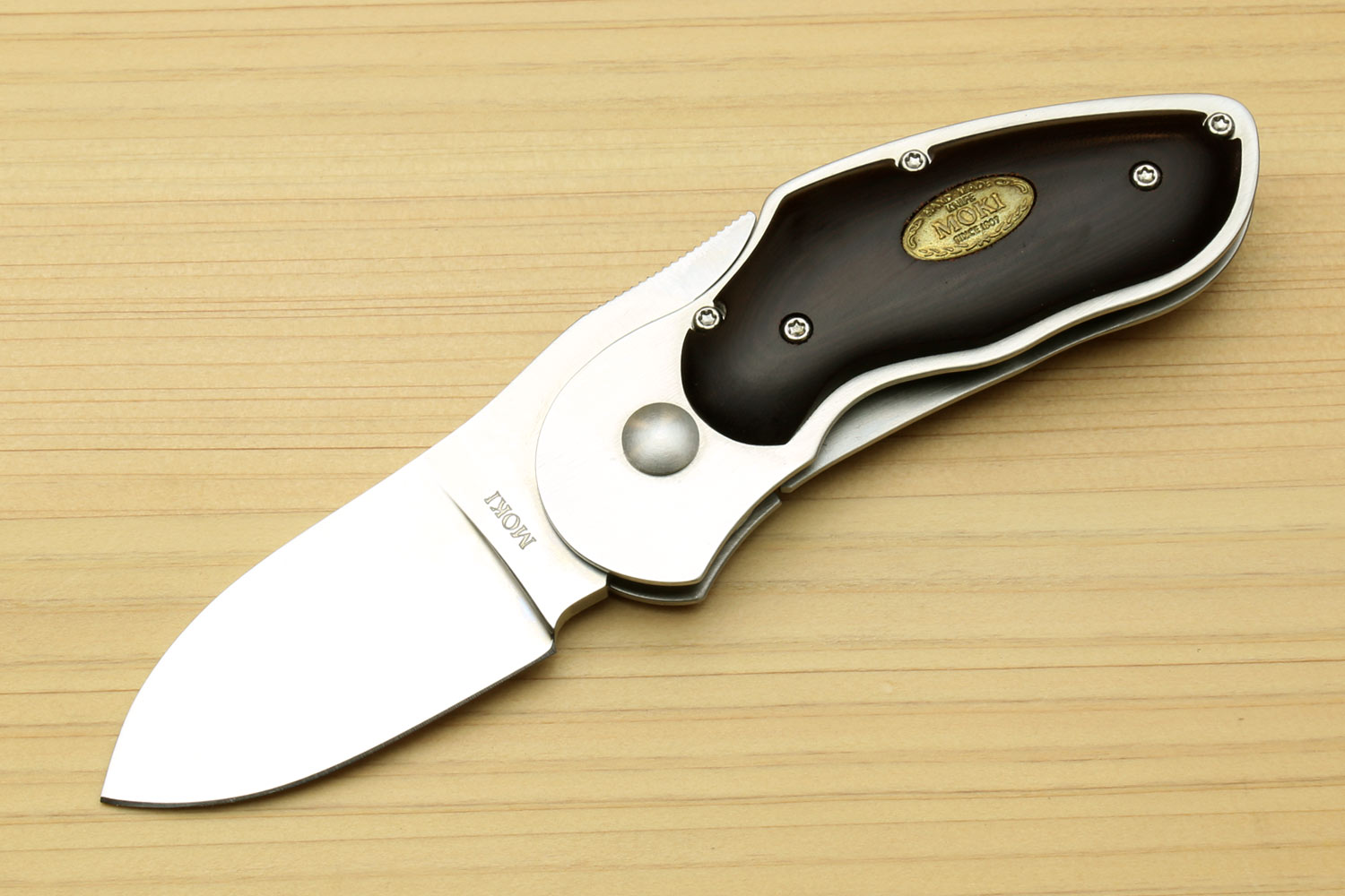Moki VG-10 Stainless Steel Flamelock Folding Pocket Knife (Rabbit Polished Shiny Finish) Online Hot Sale