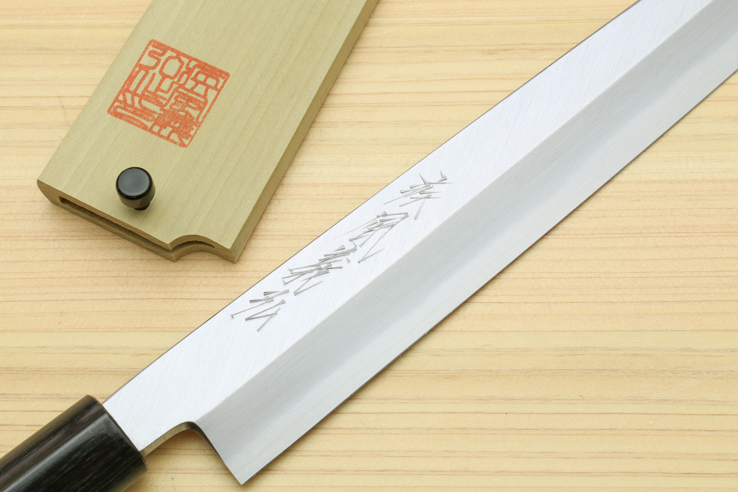 Yoshihiro Kasumi White Steel Yanagi Sushi Sashimi Japanese Knife Rosewood Handle Online Sale