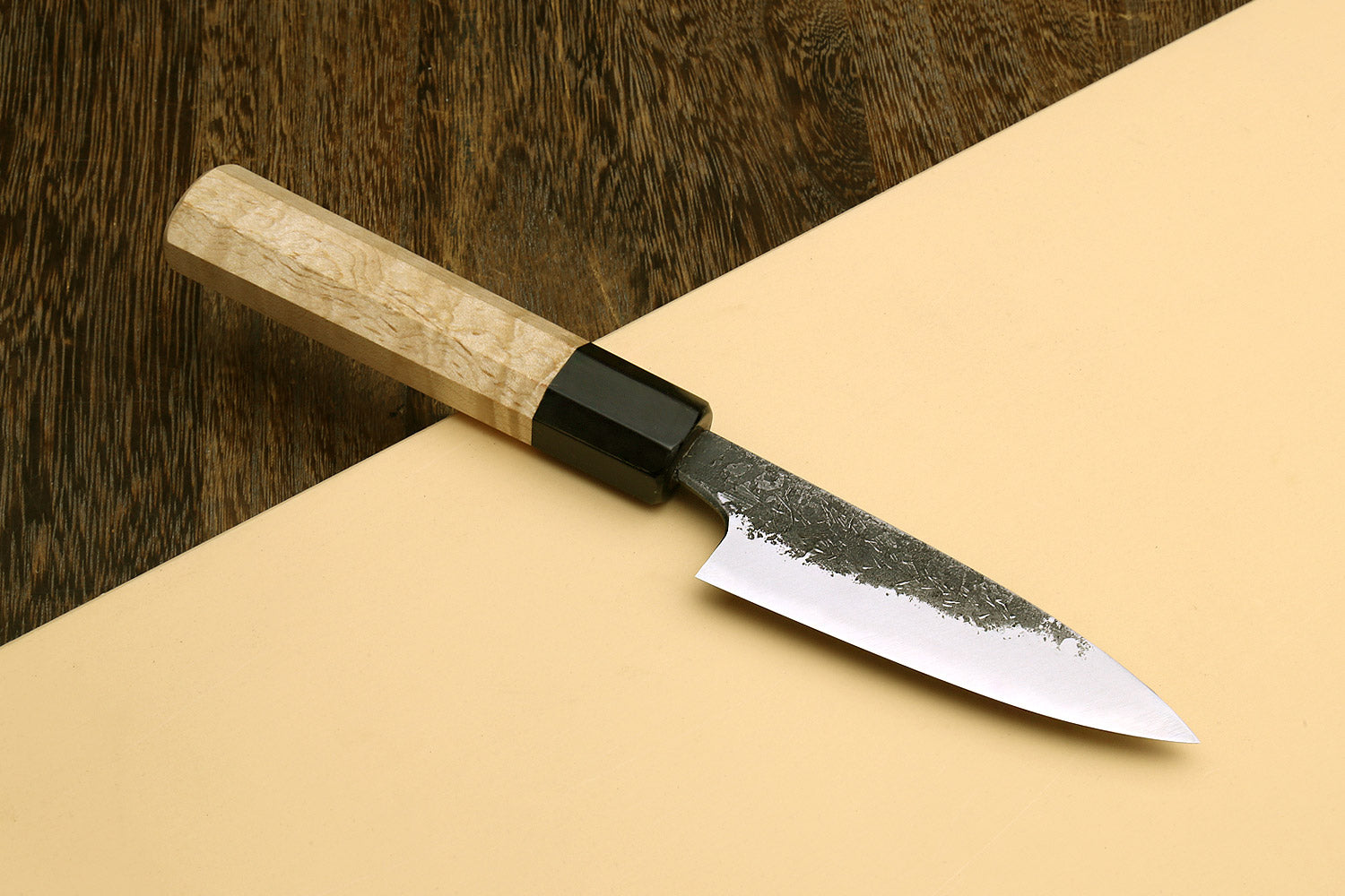 Yoshihiro Nashiji High Carbon White Steel #2 Paring Japanese Peeling Knife 3.5” (90mm) with Camphor Handle Online Hot Sale
