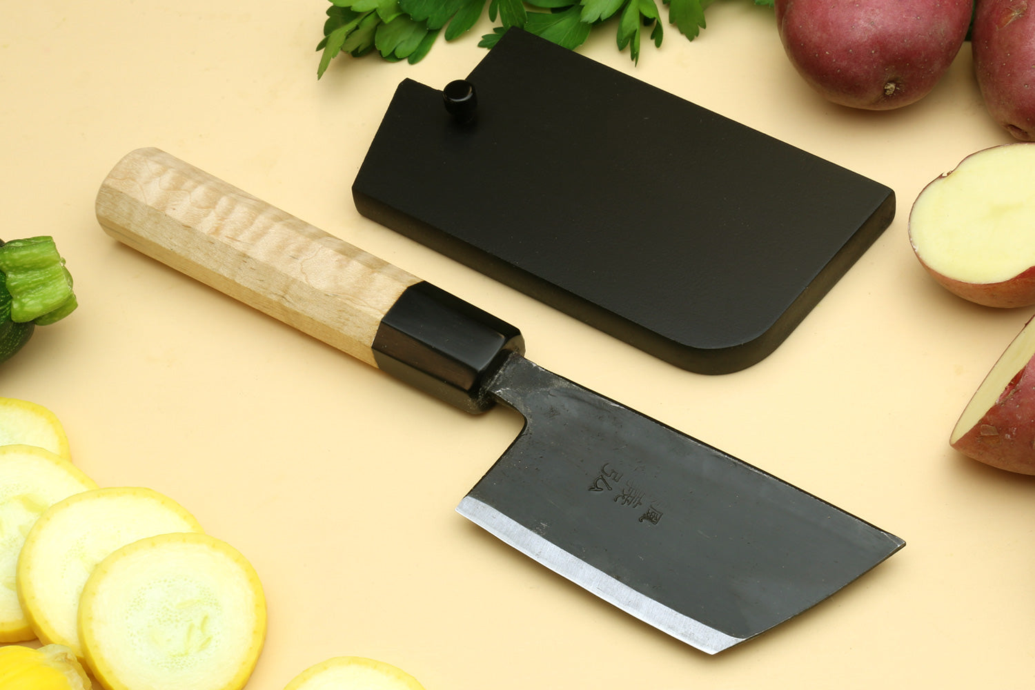 Yoshihiro Kurouchi High Carbon White Steel #2 Paring Japanese Knife with Camphor Handle Discount