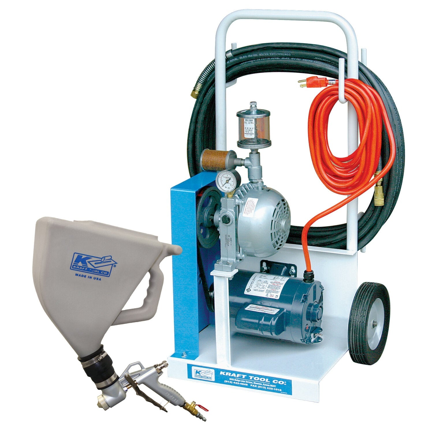 Kraft Tool PC400 EZY Deck Pro Gun & Hopper with Compressor Online Hot Sale
