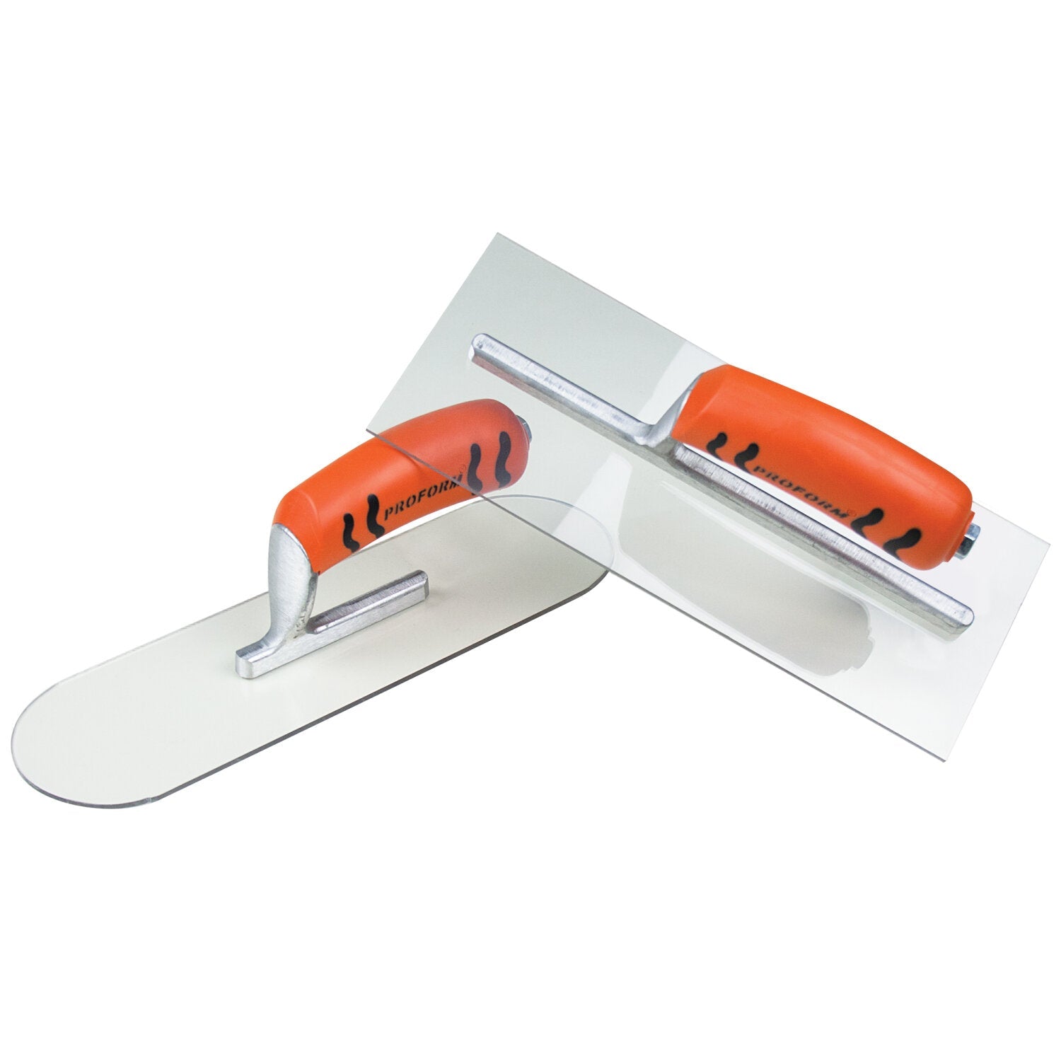 Kraft Tool PL612PF 12″ x 3-1/2″ Round End Plexi-Plastic Trowel with ProForm Handle Supply