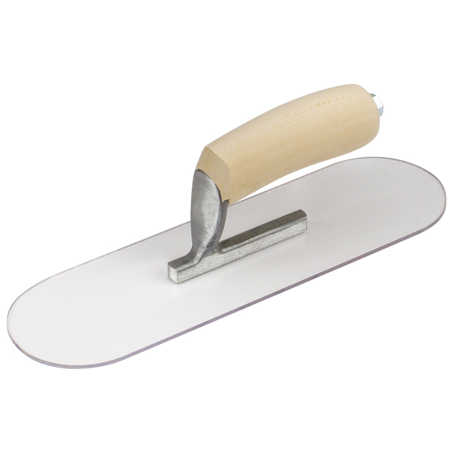 Kraft Tool PL610 10″ x 3″ Round End Plexi-Plastic Trowel with Camel Back Wood Handle Online Sale