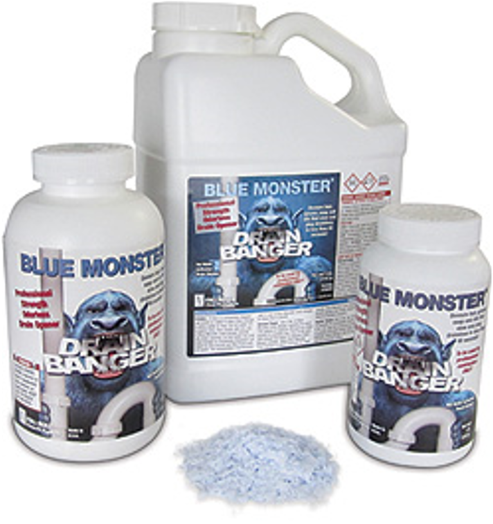 Blue Monster 76055 Drain Banger Professional Grade Drain Cleaner/Clog Remover, 1 lb. on Sale