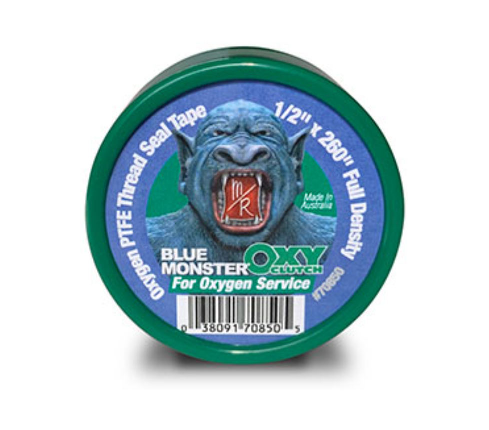 Blue Monster 70850 Blue Monster® OXY-CLUTCH Green Oxygen PTFE Thread Sealing Tape 1/2″ x 260″ Online Hot Sale