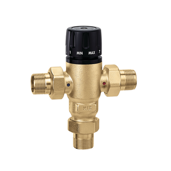 Caleffi 521600A MixCal™ 3-Way Thermostatic Mixing Valve, 1″ MNPT Fashion