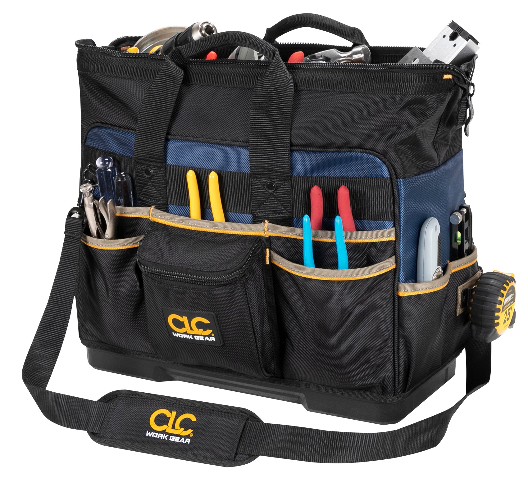 CLC PB1553 19” Molded Plastic Bottom Contractor’s Closed-Top Tool Bag Online Hot Sale
