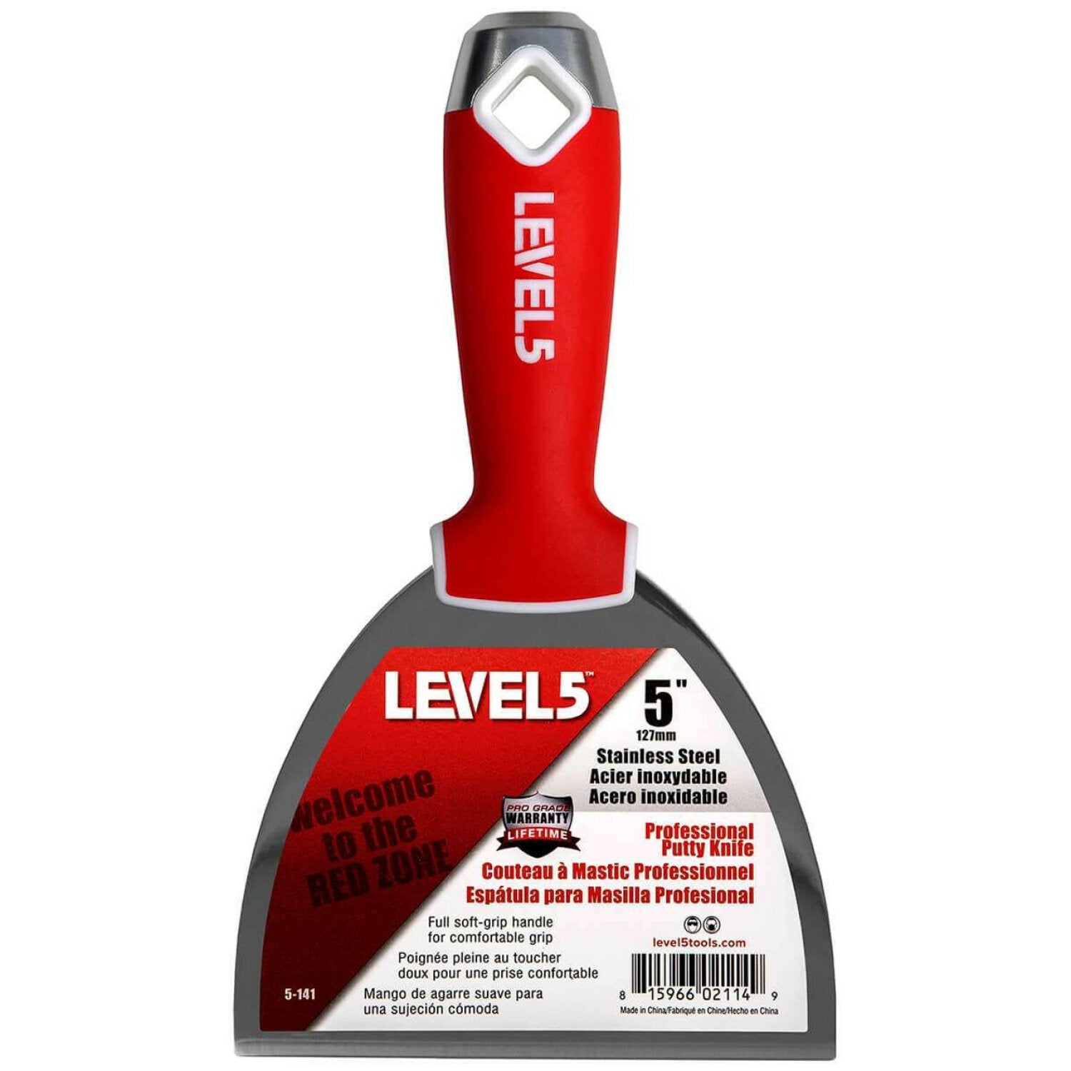 Level5 5-141 5″ Stainless Steel Joint Knife w/ Soft Grip Handle on Sale