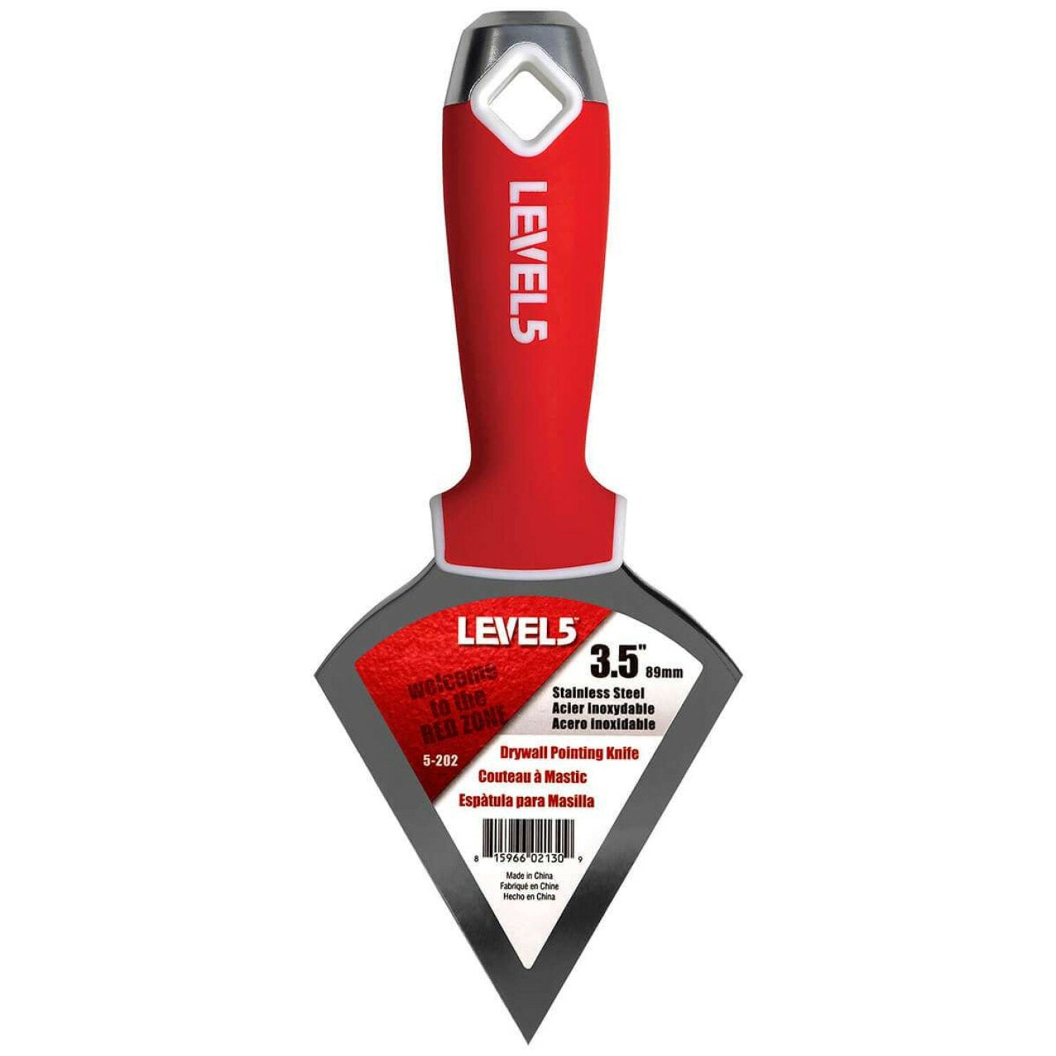 Level5 5-202 3.5″ Stainless Steel Pointed Knife w/ Soft Grip Handle Sale