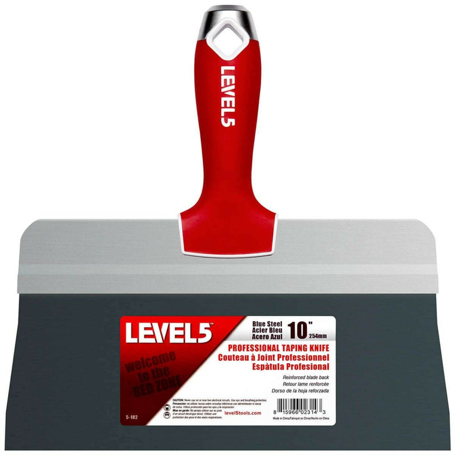 Level5 5-182 10″ Blue Steel Big Back Taping Knife with Soft Grip Handles Online Sale