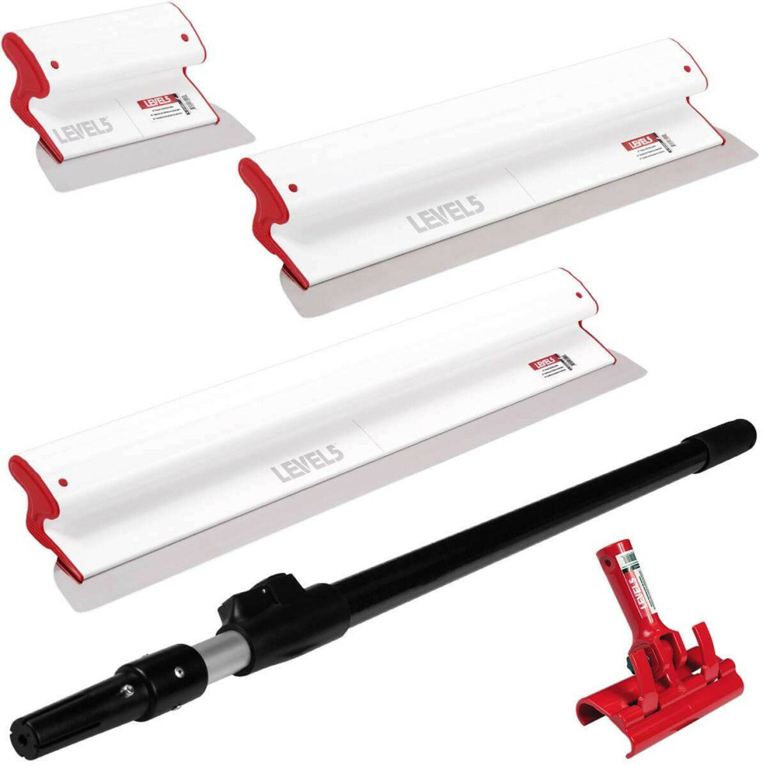 Level5 5-441C 10/24/32” Composite-Body Skimming Blades, 37-63″ Handle & Adapter Hot on Sale