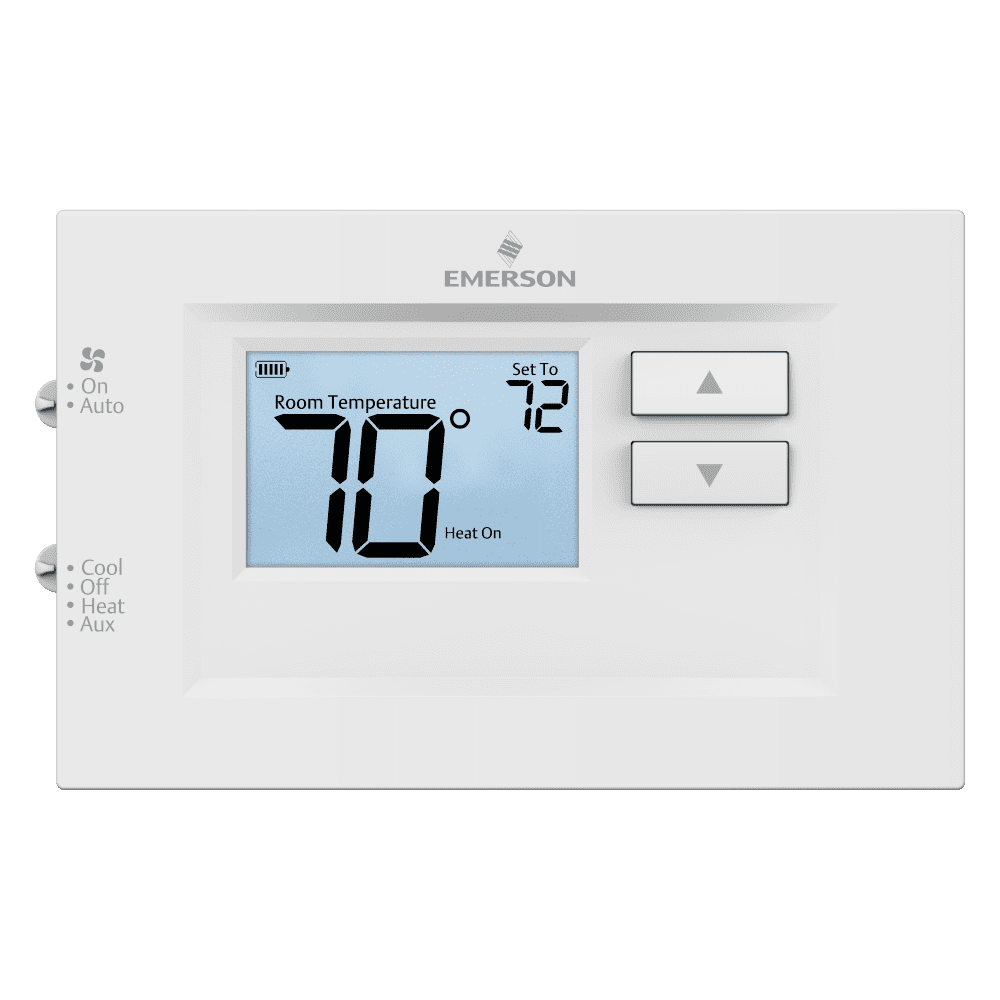 Emerson White-Rodgers 1F75H-21NP 70 Series Non-Programmable Thermostat, 2 Heat – 1 Cool Hot on Sale